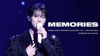 4K 240224 Memories - CHA EUN-WOO 2024 JOTM Mystery Elevator in Kuala Lumpur #CHAEUNWOO #차은우