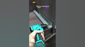 Install UNDermount Slides in 5 MINUTES! So EASY!#Ficgoal drawer slides#factory #drawer slides#hinges