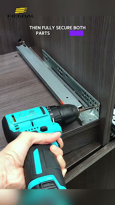 Install UNDermount Slides in 5 MINUTES! So EASY!#Ficgoal drawer slides#factory #drawer slides#hinges