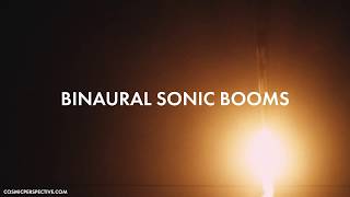Hear SpaceX Falcon 9 Land from only 2.5 miles away -  (BINAURAL IMMERSIVE AUDIO)