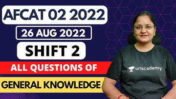 AFCAT 02/2022 26th August Shift 2 General Knowledge Questions | Career Study | Lakhwinder Mam |