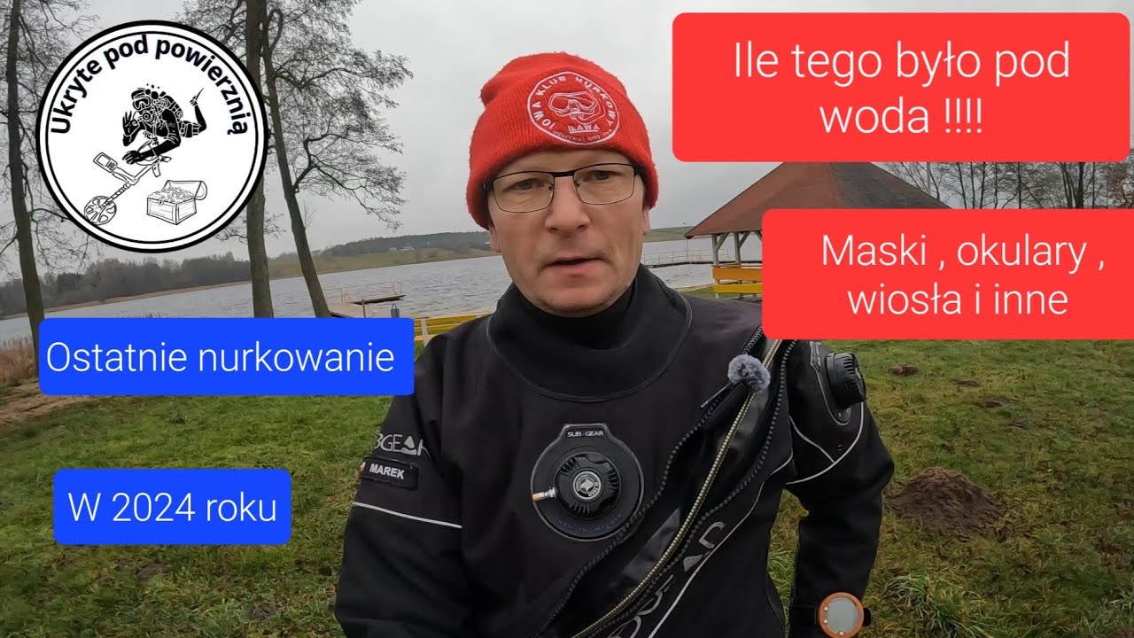 Sylwestrowe nurkowanie jez. Szeląg Wielki # nurkowanie  # skarby 