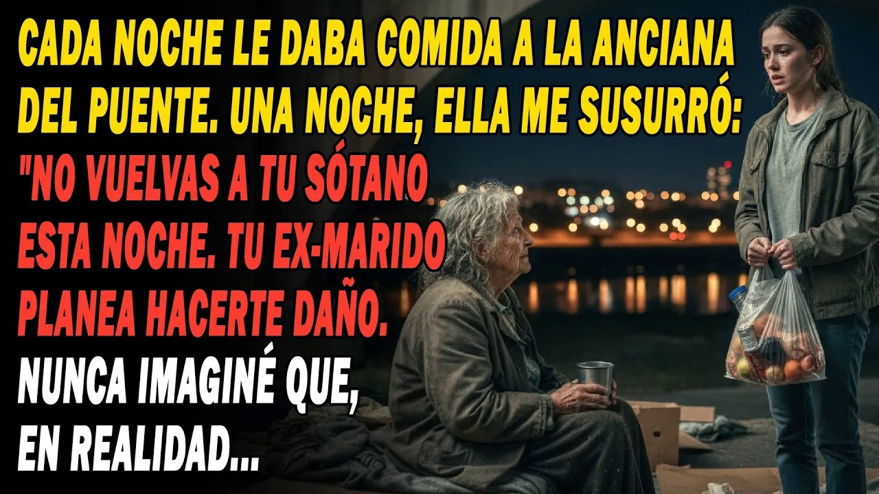 NO VUELVAS A TU SÓTANO🚫, Tu ex-marido planea hacerte daño💔🤵‍♂️ dijo la anciana del puente👵🤫...