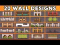 20 Must Know Minecraft Wall Designs! (Tutorial)