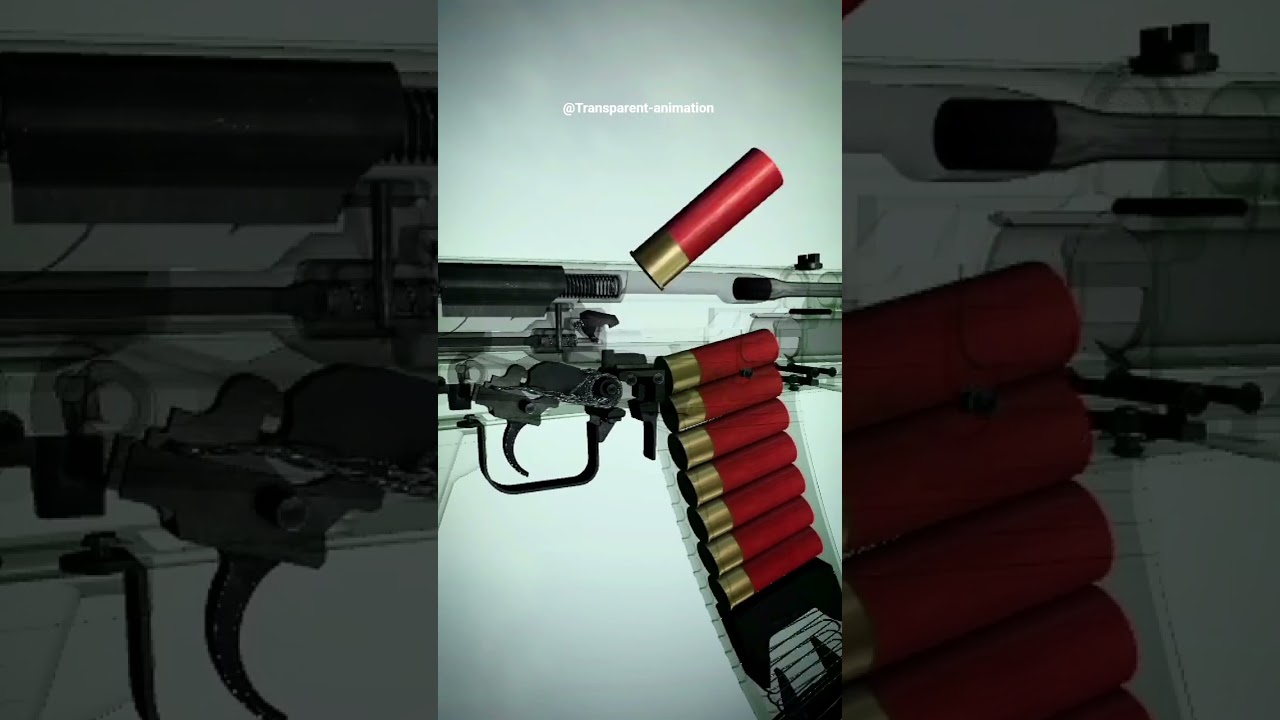 Rifle Animation | Internal Working & Firing Mechanism in 3D