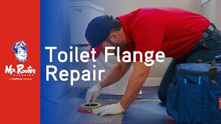 Broken Toilet Flange Repair | Mr. Rooter Plumbing