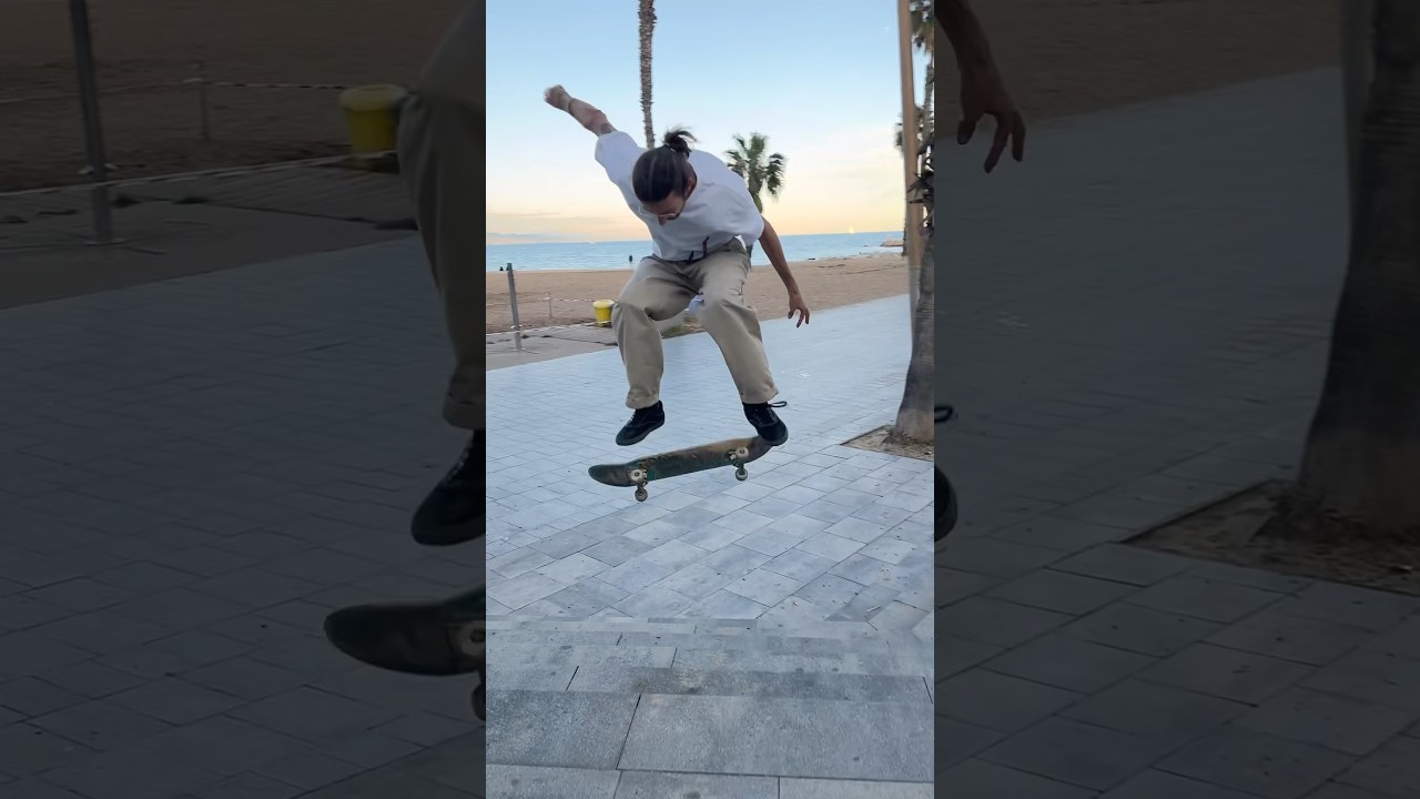 Barceloneta 🌅 #skateboarding #skate #barcelona