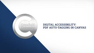 How to use PDF Auto-Tag in Ally for Canvas | Improve PDF Accessibility