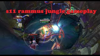 Rammus jungle guide, Low elo ranked gameplay, lol s11 rammus build