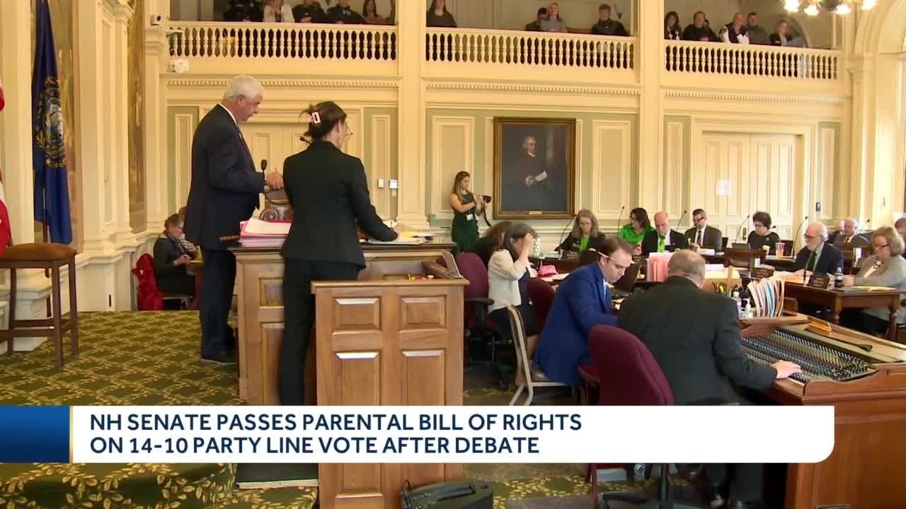NH Senate passes parental bill of rights on 14-10 party line vote - YouTube
