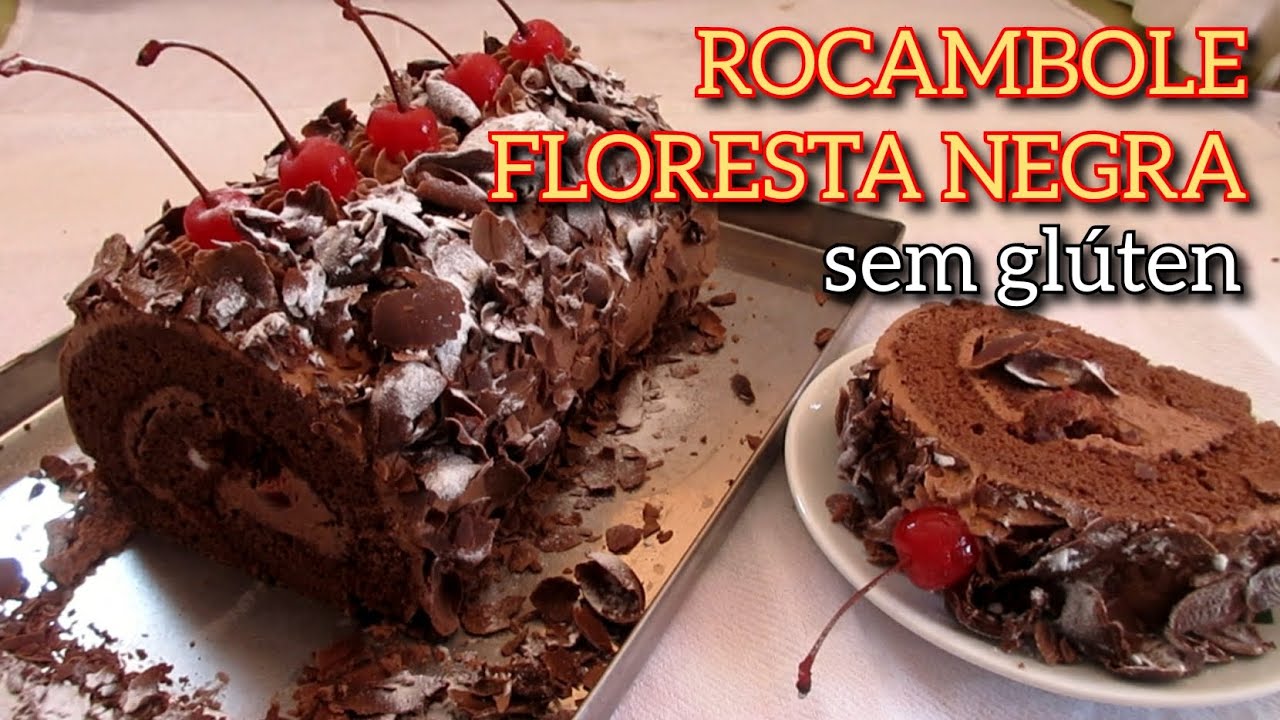 ROCAMBOLE FLORESTA NEGRA SEM GLÚTEN | SEM FERMENTO