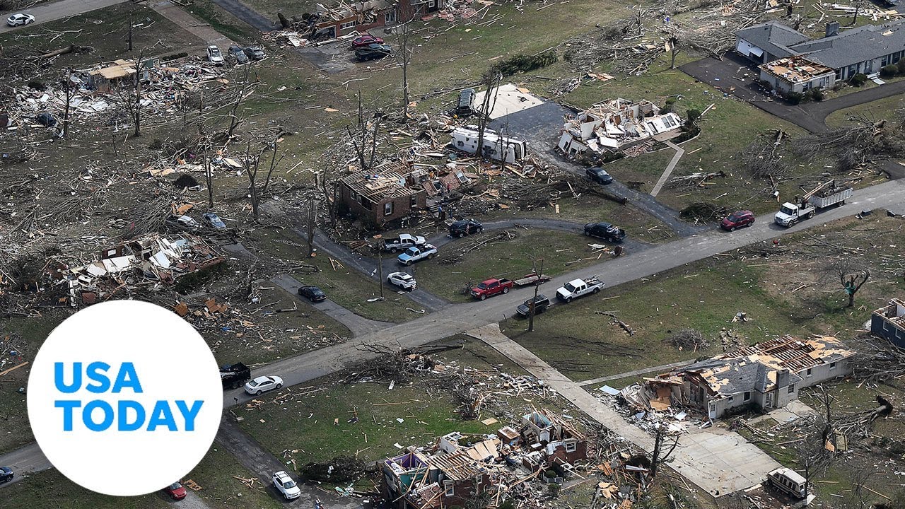 Drone footage of obliterated parts of Nashville | USA TODAY