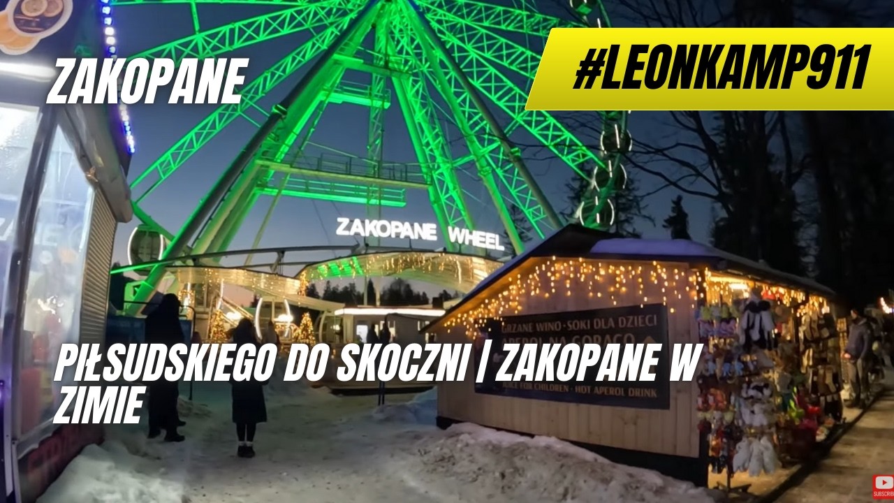 Piłsudskiego do skoczni | Zakopane w zimie #LIVE