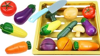 Kitchen Toys for Children: Velcro Cutting Vegetables Food Playset - Just Like Home