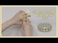[Eng]심플 패턴반지 만들기 | 꽃비즈랑 같이껴도 예쁘다 예뻐 (낚시줄ver.) | Simple pattern beaded ring tutorial