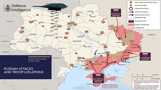 Map of hostilities in Ukraine Today 15