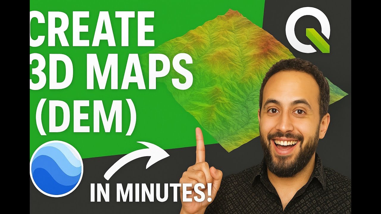 CREATE 3D Maps (DEM) from Google Earth with QGIS in Minutes! (አማርኛ ...