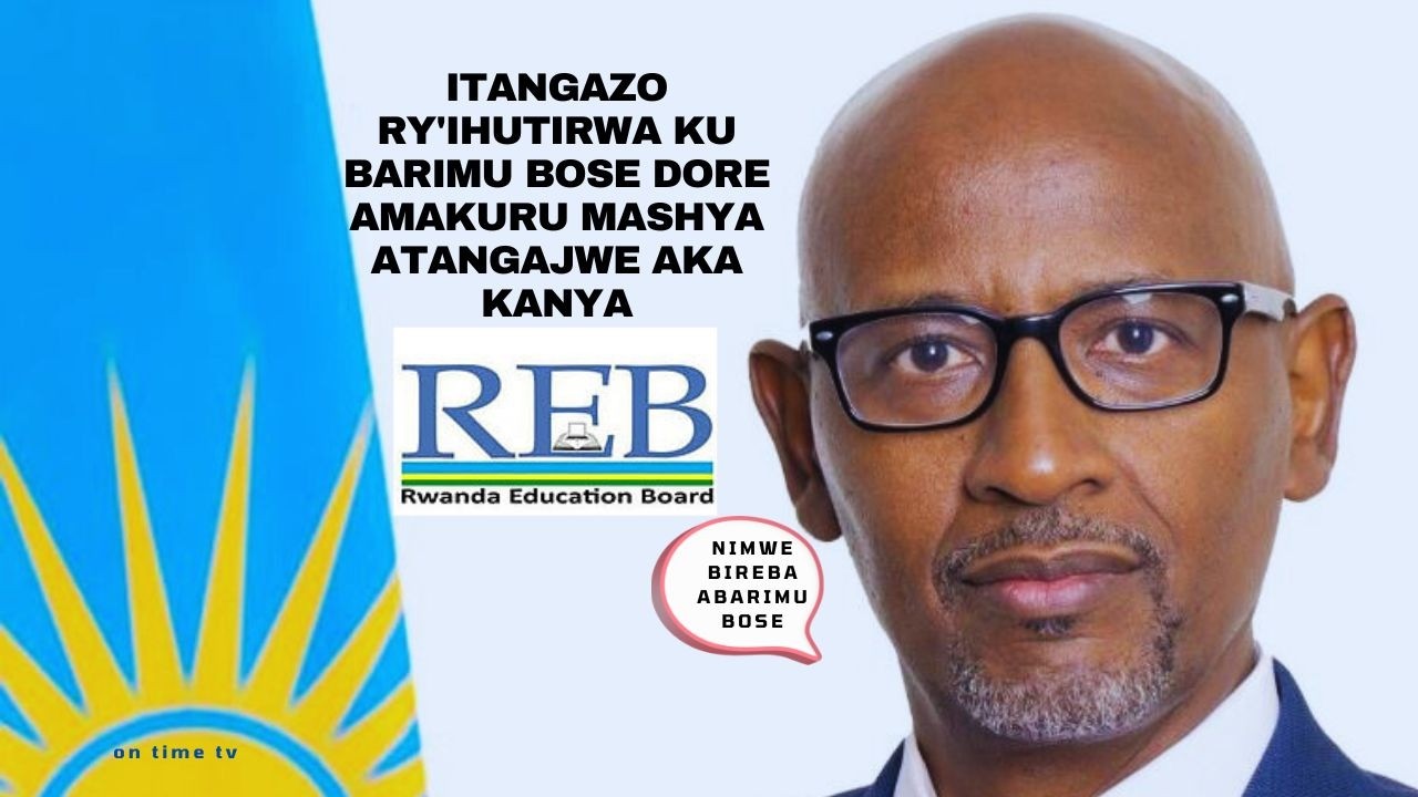 Itangazo Rya Rdf ITANGAZO RYA MINISITERI Y'UBUREZI RISOHOTSE AKA KANYA - YouTube