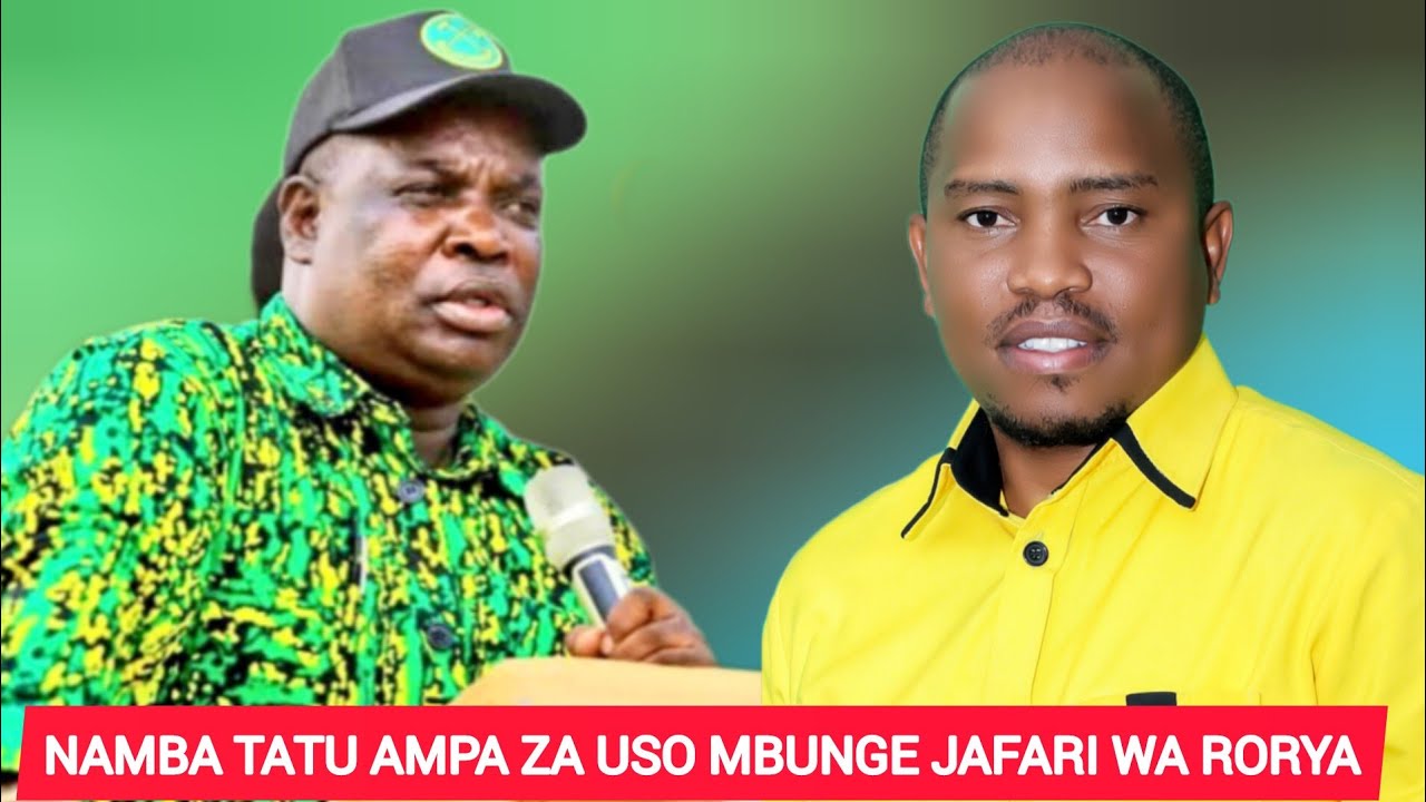 NAMBA TATU AMVAA MBUNGE JAFARI WA RORYA 