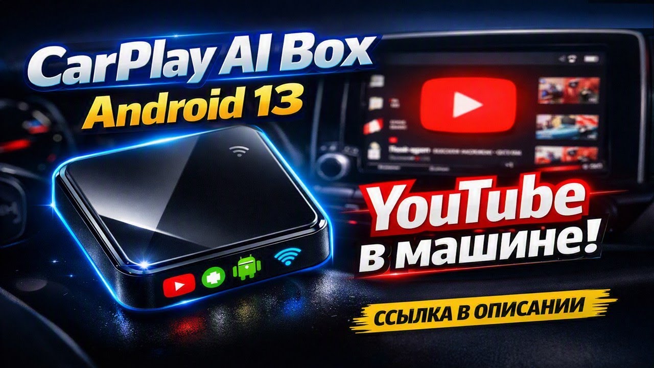 CarPlay AI Box Android 13 — Wireless Android Auto and YouTube in