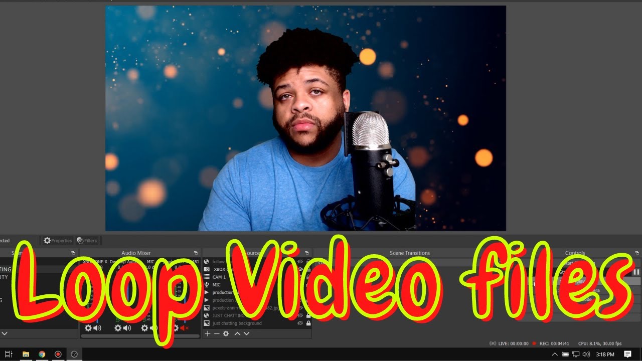 How to Loop Video for Live Streams Using OBS Studio