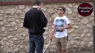 Would You Steal From a 12 Year Old Blind Kid - Social experiment