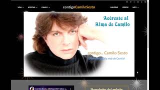 La web de Camilo Sesto - Visita y Comparte (2022)