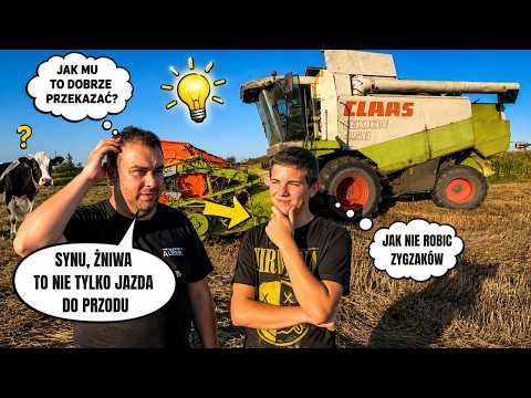 My son's school, is he cut out to be a combine harvester operator? How the CLAAS LEXION 450 works...