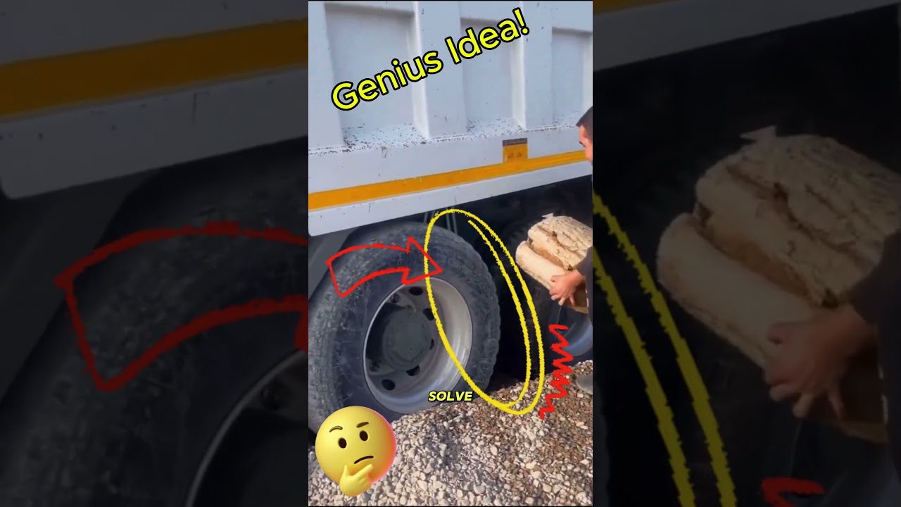 Smart Hack to Fix a Stuck Truck  | Genius Idea! 