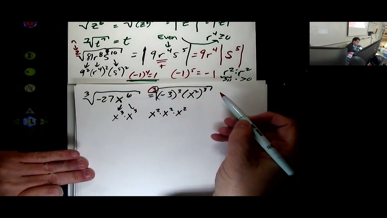 Math 035 Lecture for R7 R8 C Radicals - YouTube