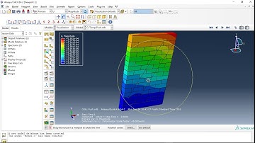 Simulation masonry wall with FRP as reinforcement under pressure ans transverse load in Abaqus