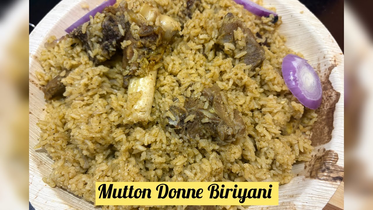 Karnataka Style Mutton Donne Biriyani | ಕರ್ನಾಟಕ ಶೈಲಿಯ ಮಟನ್ ದೊನ್ನೆ ಬಿರಿಯಾನಿ | Step by Step