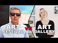 Art festival vs gallery  who sells more artwork