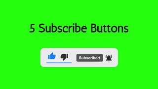 5 Free Green Screen Subscribe Buttons for Your Videos (No Copyright)