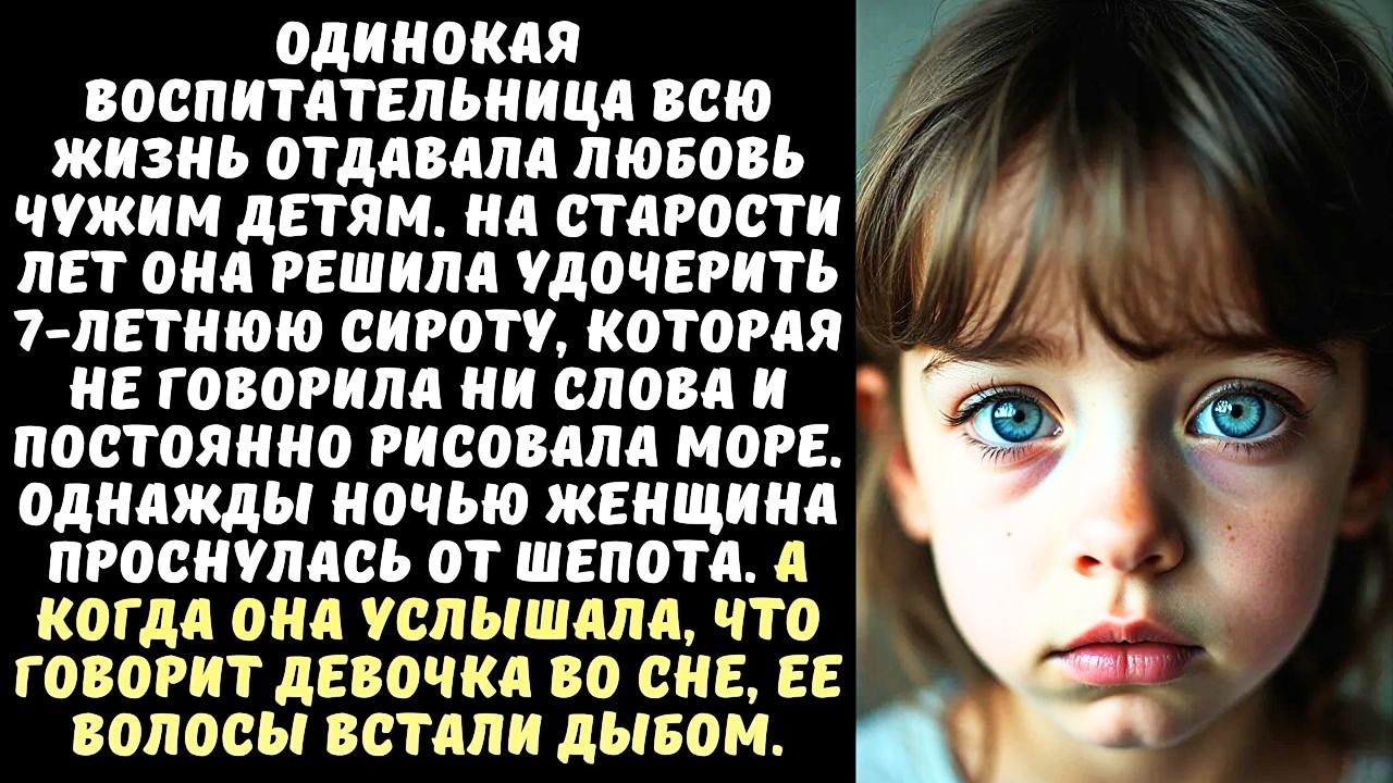 ВОСПИТАТЕЛЬНИЦА детдома удочерила самую ЗАМКНУТУЮ девочку, а когда та впервые заговорила во сне...