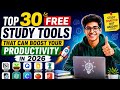 Top 30 Free Study Tools That Can Boost Your Productivity in 2026 📚⚡@Google @Microsoft @amazon 