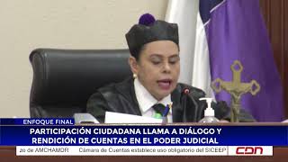 Participación Ciudadana llama a diálogo y rendición de cuentas en el Poder Judicial