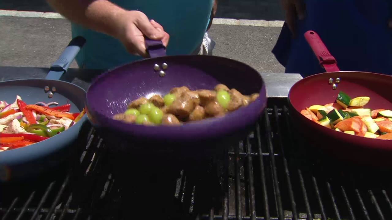 The Perfect 11" BBQ Nonstick Flip Pan on QVC YouTube