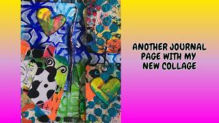 Playing with my new collage in my art journal.