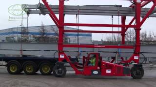 Combilift Straddle Carrier Combi SC At Work in Steel Fabrication & Distribution