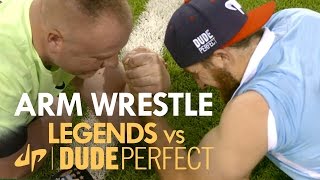 ARM WRESTLE | Tyler v Andy Morrison | Legends v The Dudes