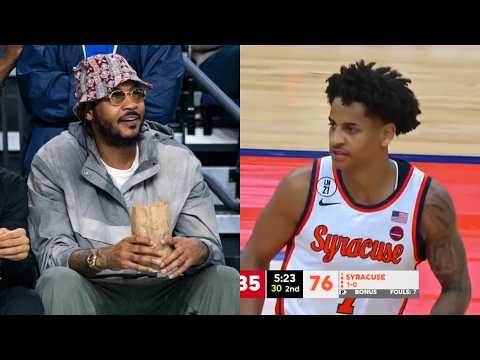 Kiyan Anthony SHUTS UP HATERS With 19 PTS In First Start For Syracuse 