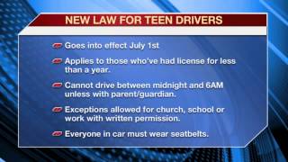 New teen driving laws