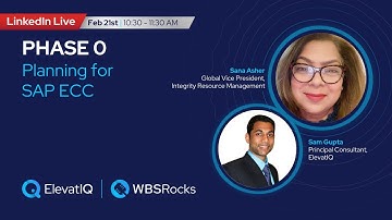 Transformation and Phase 0 Planning for SAP ECC  w/ Sana Asher