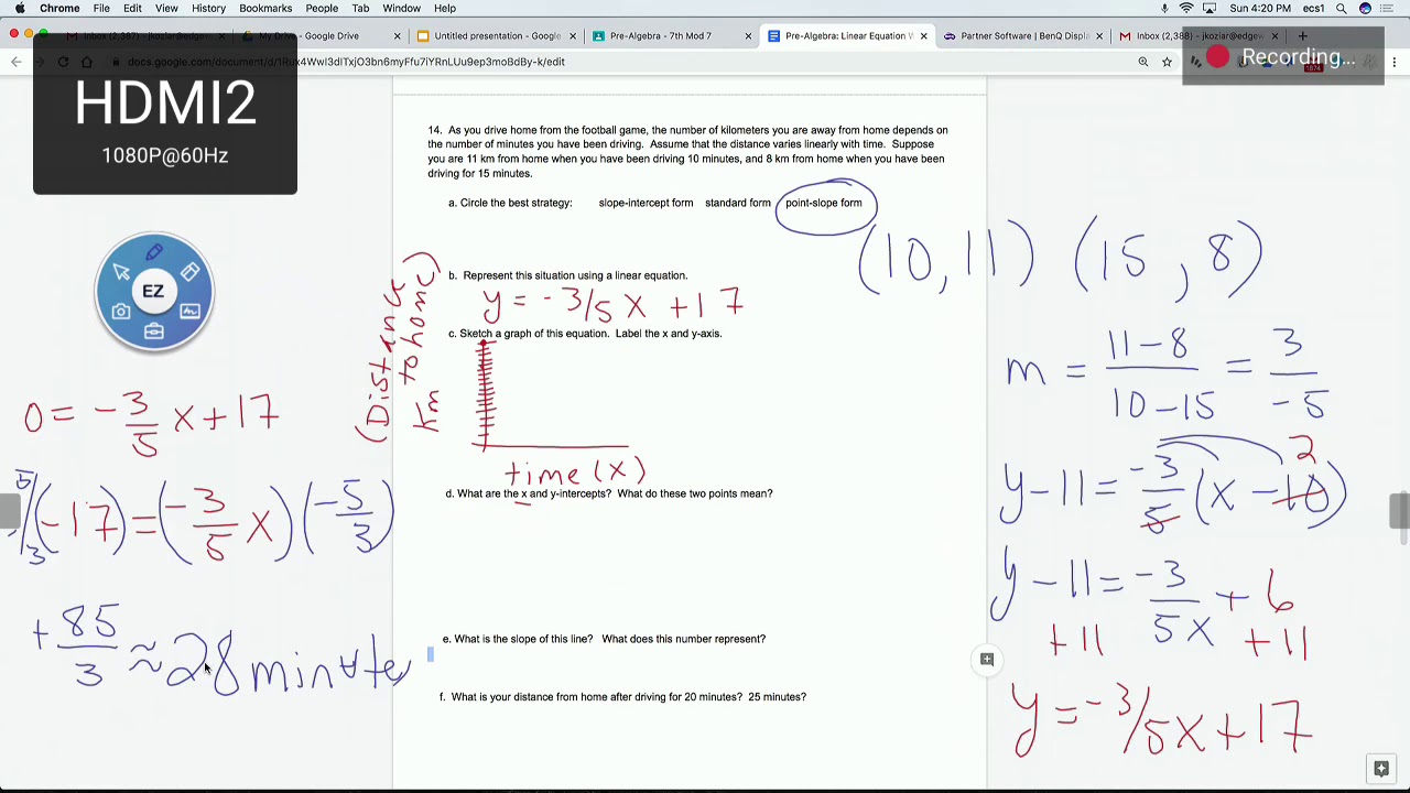 Linear Equations Packet #14 - YouTube