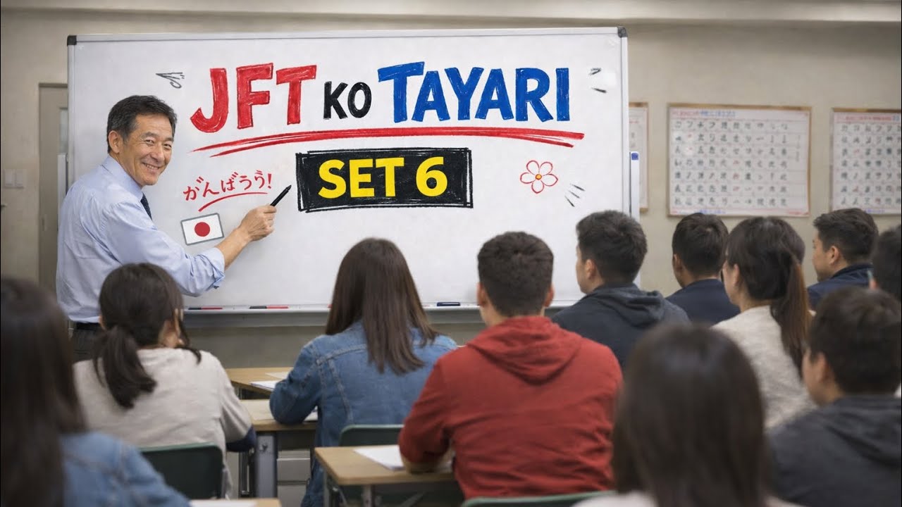 JFT NEW MOCK TEST SET 6 |  SSW  DREAM JAPAN 🇯🇵🇳🇵🎌🇳🇵