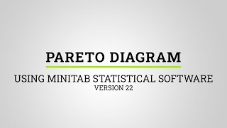 How to Create a Pareto Diagram Using Minitab 22 | Lean Six Sigma Training Tutorial