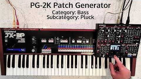 PG-2K Patch Generator Demo - Plucked Bass category
