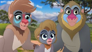 Makini Meets Rafiki For The First Time At The Tree Of Life-The Lion Guard Journey Of Memories