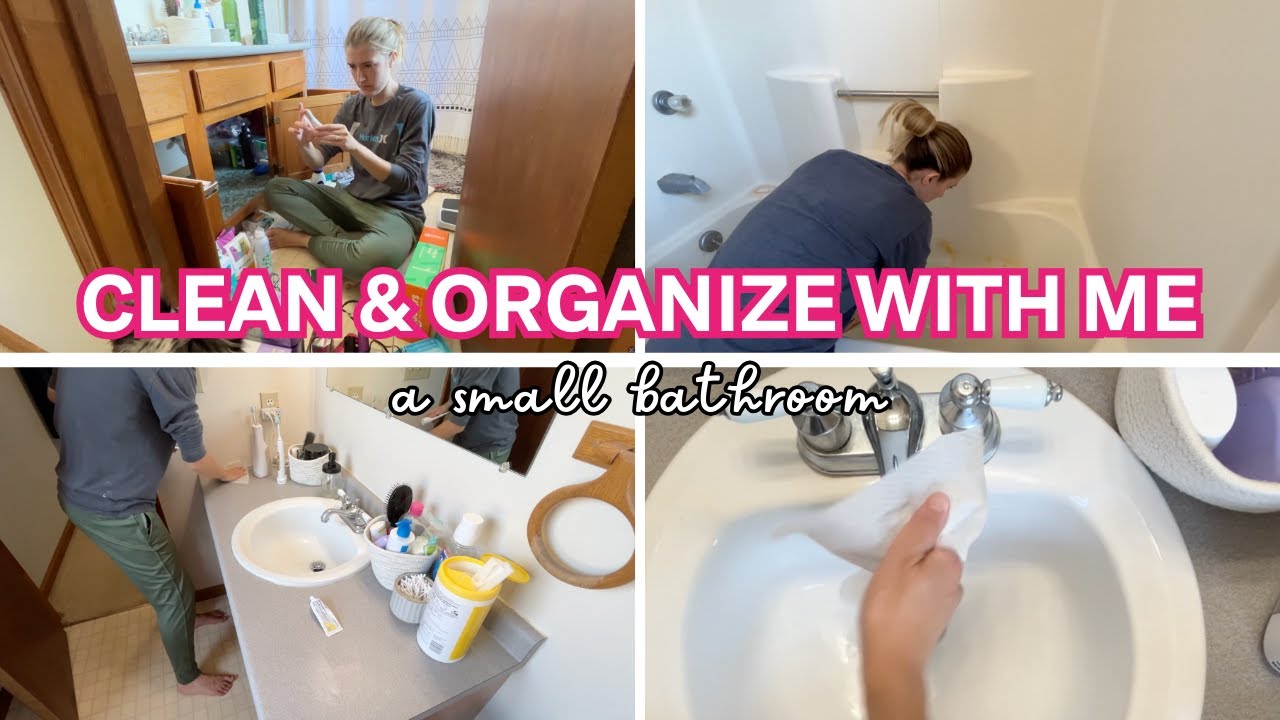 *NEW* Small Bathroom Deep Clean and Organize with Me 2025 - Cleaning ...